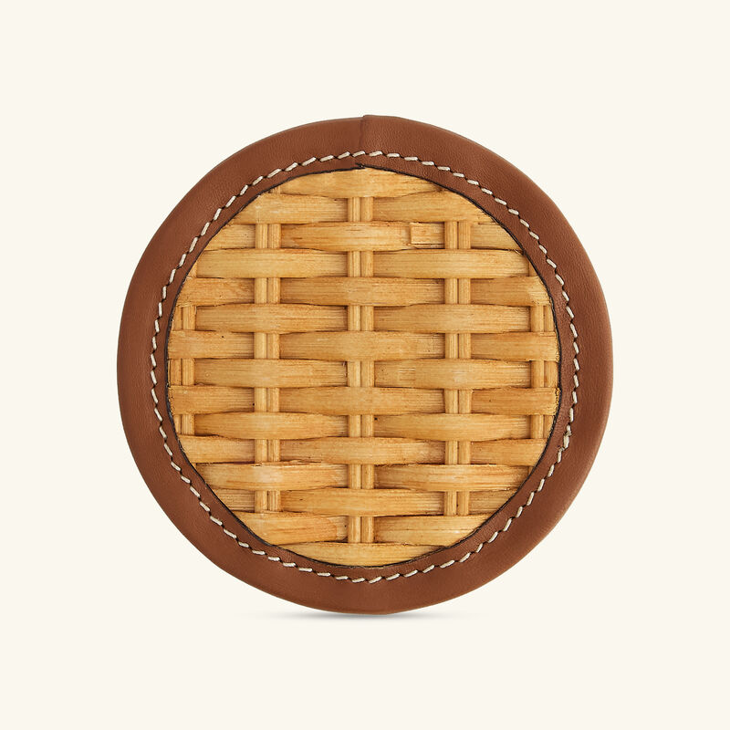 Bailey Coaster Brown Set of 4 ralph lauren home bailey coaster brown set of 4