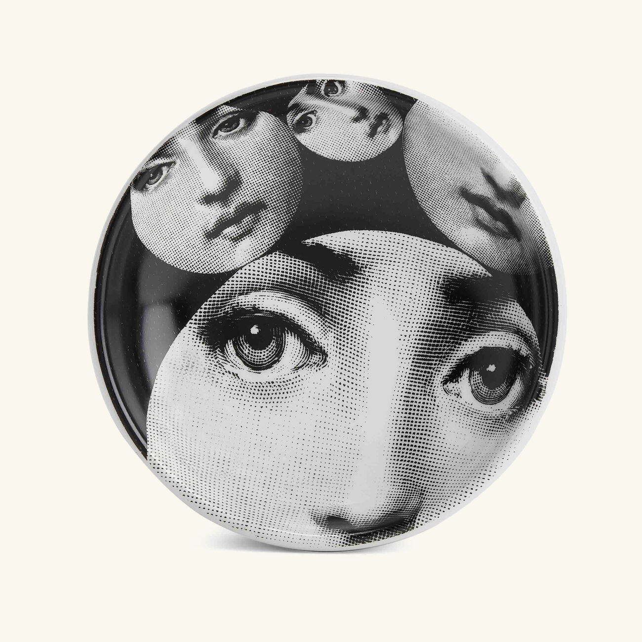 Tema e Variazioni no.242 Ashtray Round Small Grey fornasetti tema e variazioni no 242 ashtray round small grey