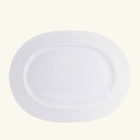 Ecume Serving Platter Oval White 23cm bernardaud ecume serving platter oval white 23cm