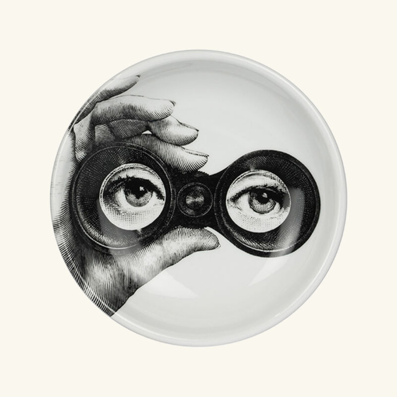 fornasetti tema e variazioni no 371 ashtray round small black