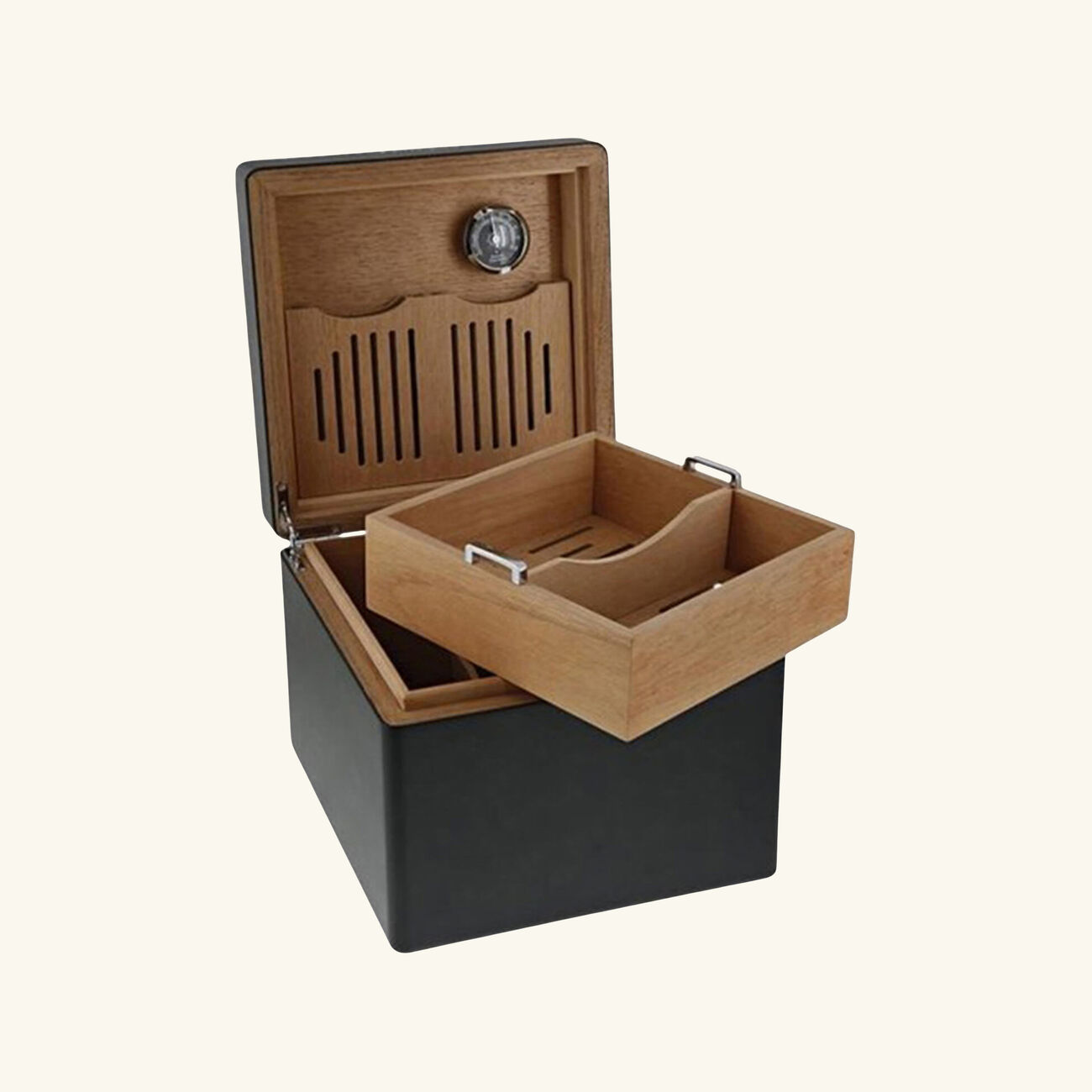 st dupont cigar humidor cube black