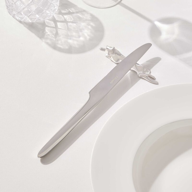 Gallia Dog & Cat Knife Rests Silver Plated christofle gallia dog cat knife rests silver plated