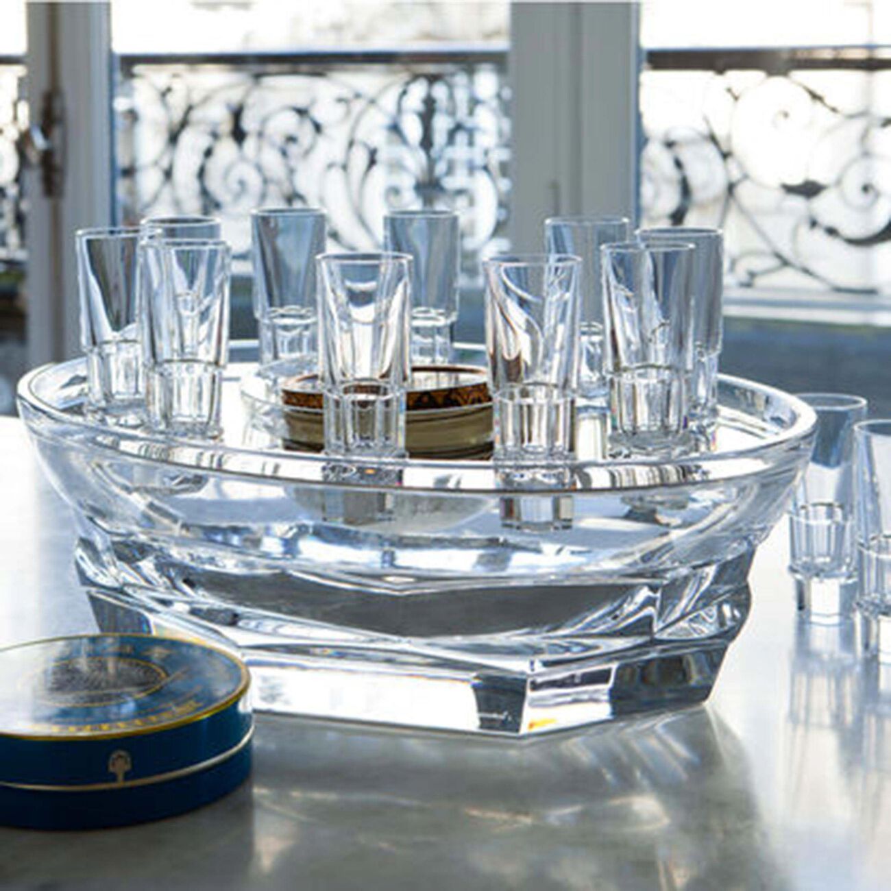 baccarat harcourt abysse vodka set clear