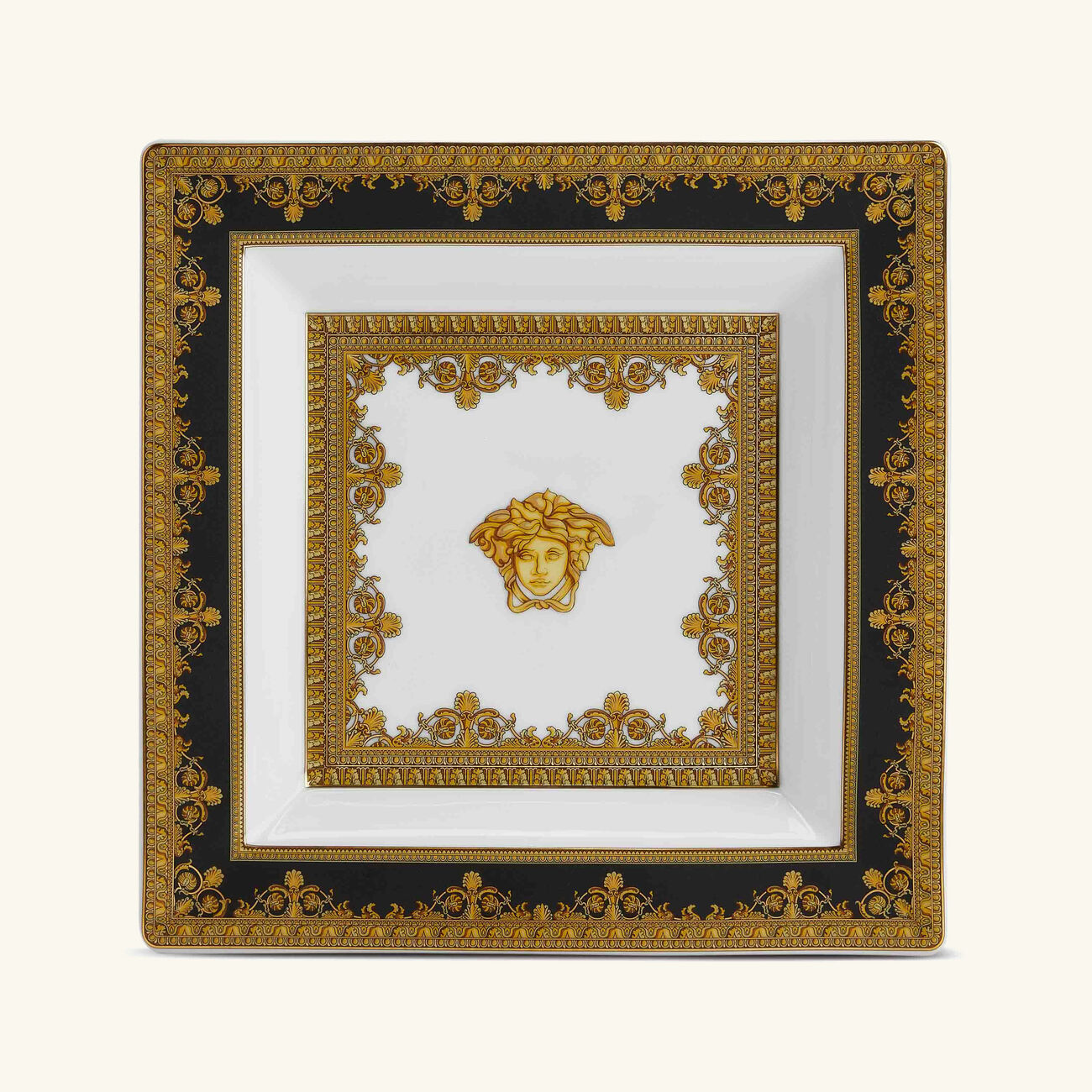 I Love Baroque Trinket Tray Square Black versace i love baroque trinket tray square black