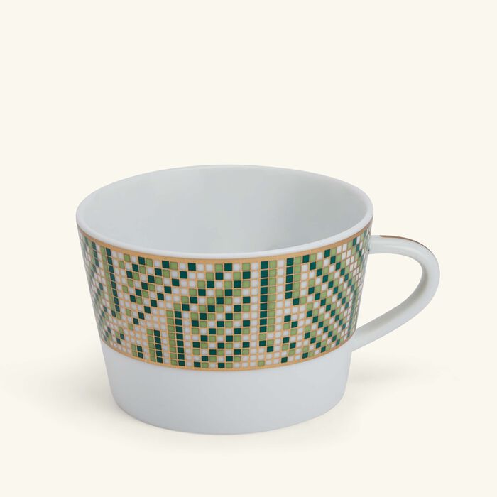 Augusta Tea Cup & Saucer Green Set Of 4 bernardaud augusta tea cup saucer green set of 4