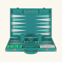 Teal Alligator Backgammon Set vido teal alligator backgammon set