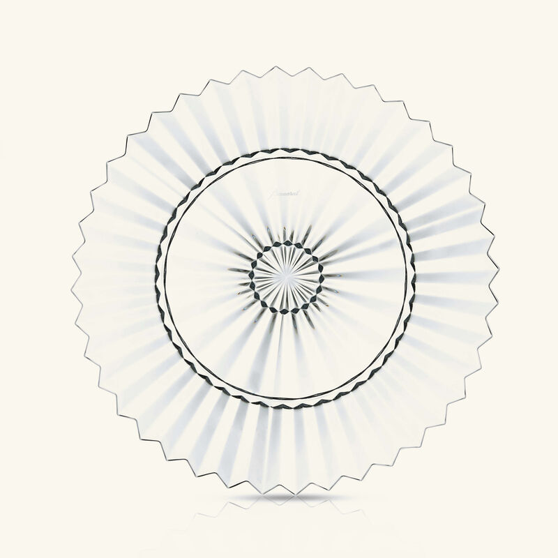 baccarat mille nuits dessert plate round clear 26cm