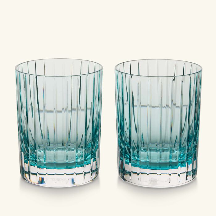 baccarat harmonie drinking glass turquoise set of 2