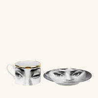 Tema e Variazioni 2005 L'Antipatico Tea Cup Grey fornasetti tema e variazioni 2005 l antipatico tea cup grey