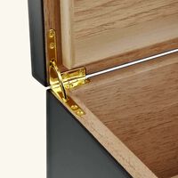 Premium Cigar Humidor Box Black st dupont premium cigar humidor box black