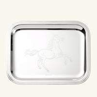 christofle albi lunar new year serving tray silver plated 26x20cm