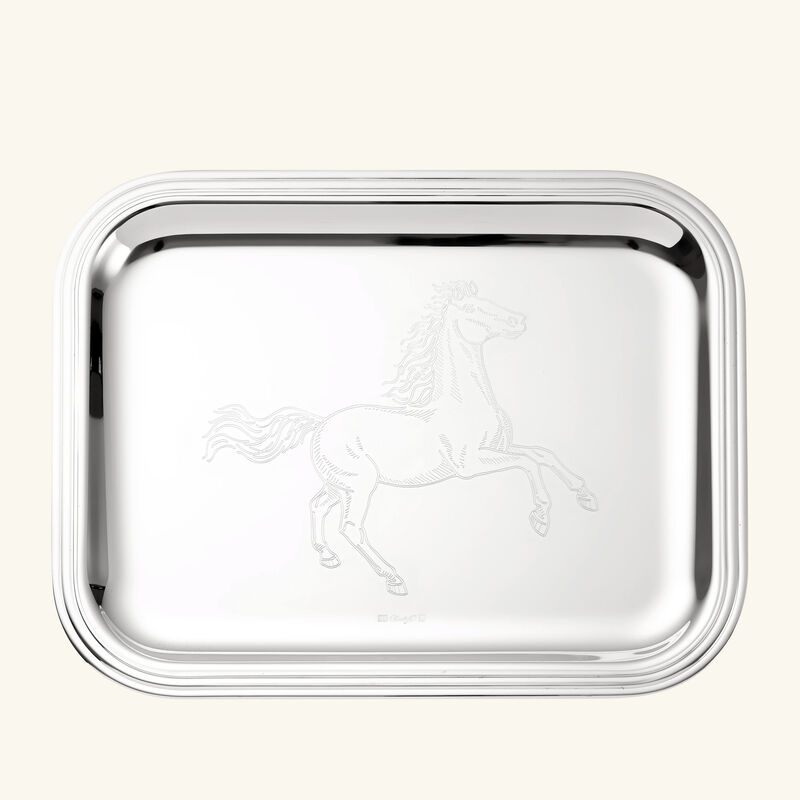 christofle albi lunar new year serving tray silver plated 26x20cm