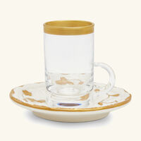 Taormina Arabic Tea Cup & Saucer Gold villari taormina arabic tea cup saucer gold