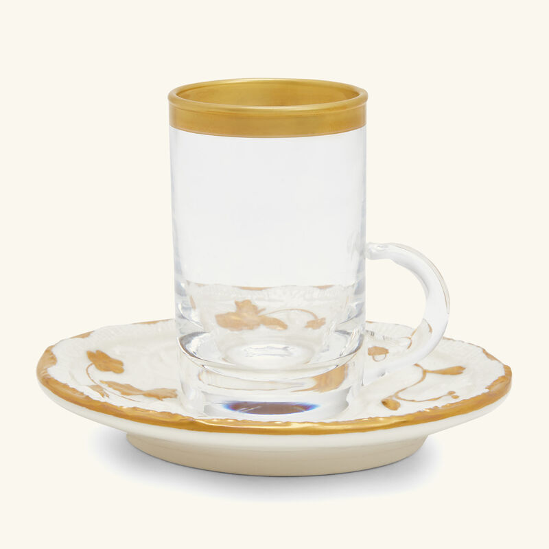 Taormina Arabic Tea Cup & Saucer Gold villari taormina arabic tea cup saucer gold
