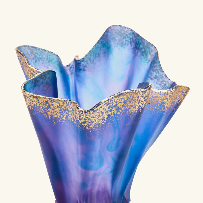 دوم مزهرية كروازيير كبيرة زرقاء