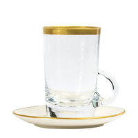 Dressage Green Tea Cup and Saucer, small