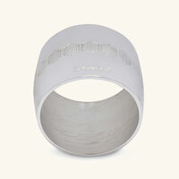 كريستوفل حلقة المناديل بيبي باللون الفضي