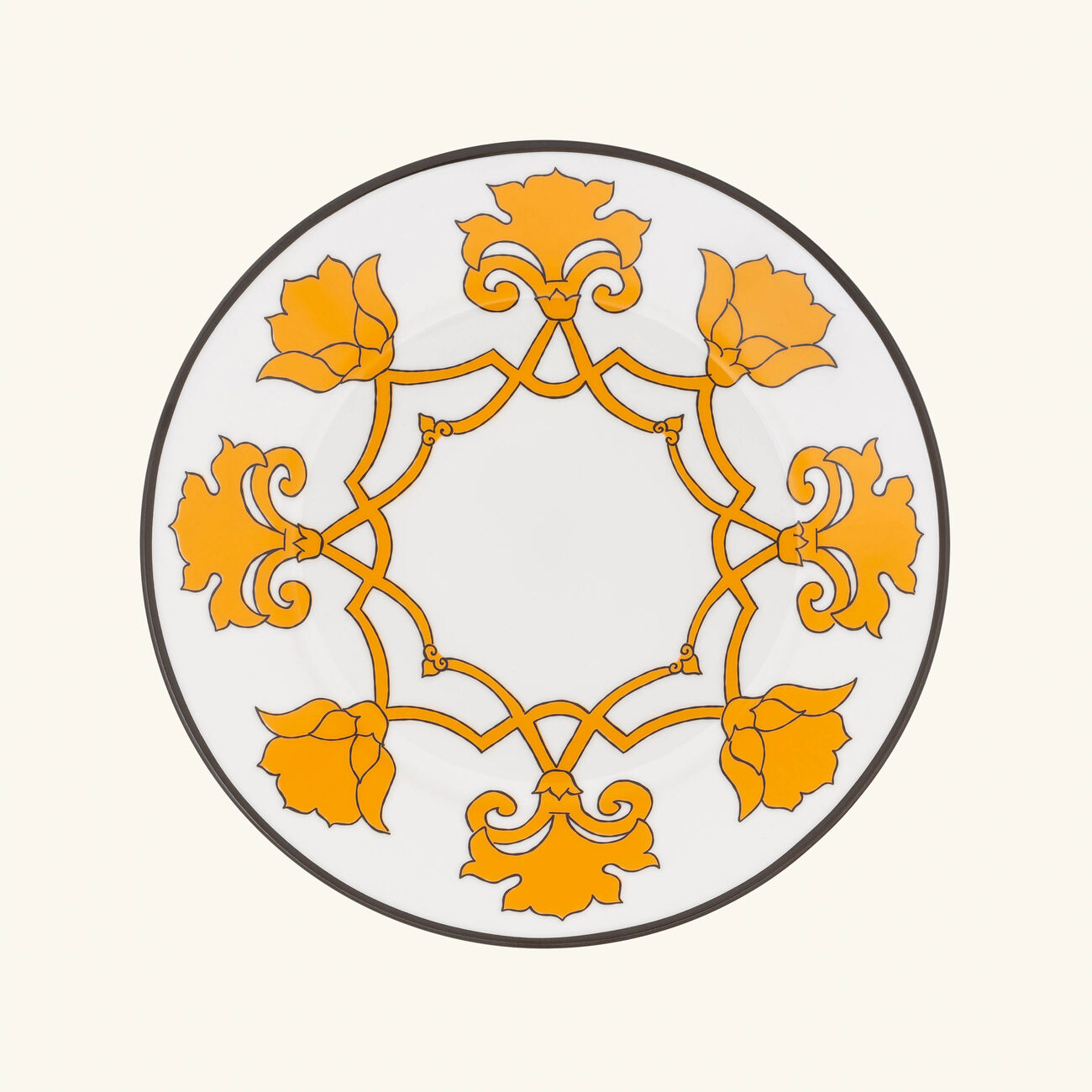 pinto paris jaipur dessert plate round yellow 21cm