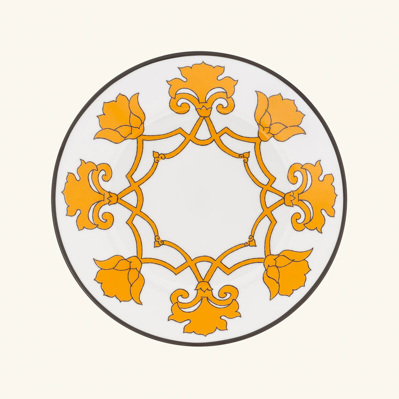 pinto paris jaipur dessert plate round yellow 21cm