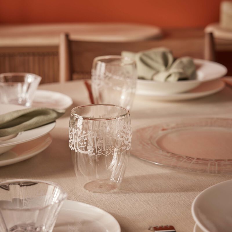 دملاج طقم  ثلث  المؤلف من 3 كؤوس قصيرة بتصميم شفاف