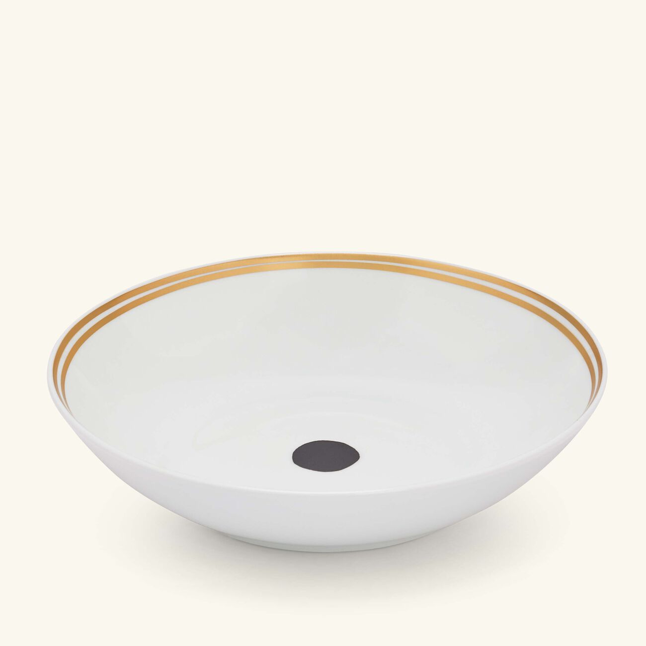 bernardaud aboro soup plate round black 19cm