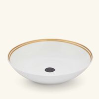 bernardaud aboro soup plate round black 19cm