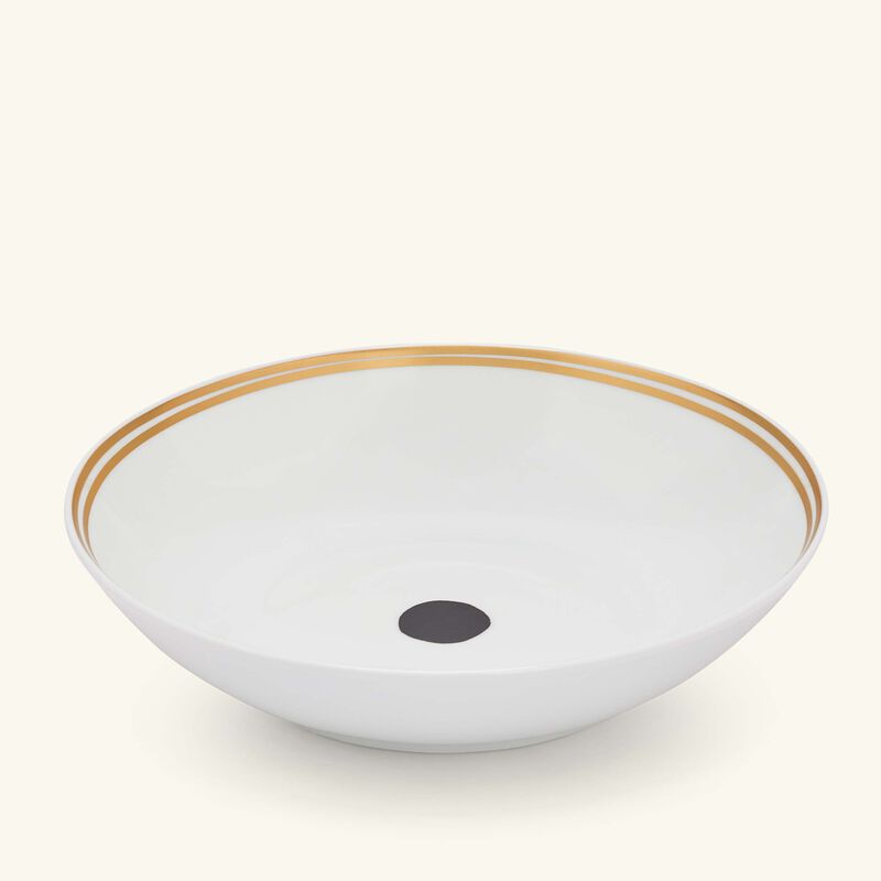 bernardaud aboro soup plate round black 19cm