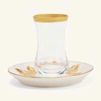 villari acapulco tea cup   saucer clear