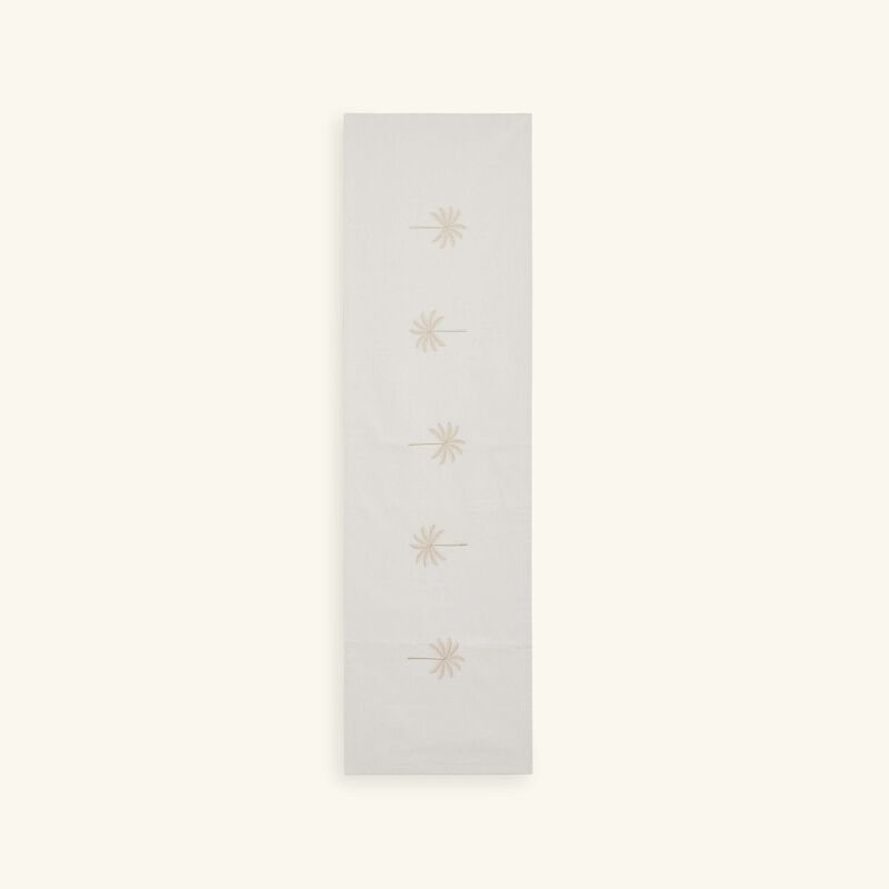 catherine denoual palm tree runner beige