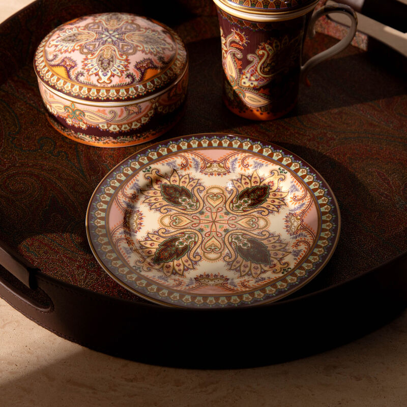 Thistle Decorative Plate Pink Set of 2 etro thistle decorative plate pink set of 2