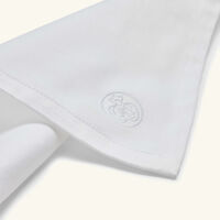 christofle silver time napkin white set of 2