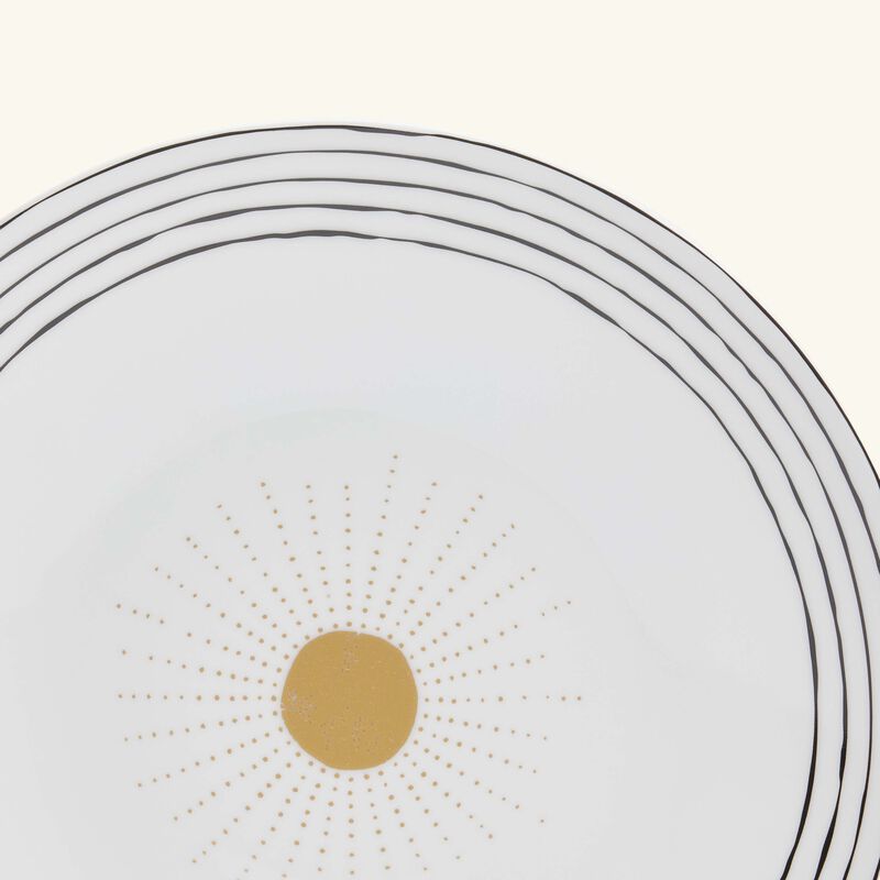 برناردو طبق السلطات أبورو دائري باللون الذهبي 21 سم