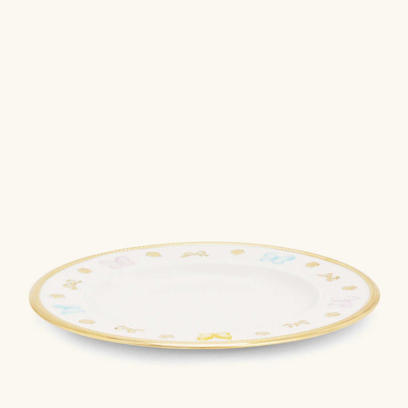 villari butterfly dessert plate white 21cm