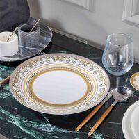 طبق الطعام فيرتوس جالا دائري أبيض 27 سم فيرساتشي طبق الطعام فيرتوس جالا دائري أبيض 27 سم