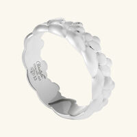 كريستوفل خاتم بابيلون رفيع فضي   مقاس 56