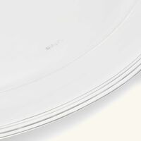 كريستوفل طبق اللحوم آلبي بيضاوي باللون الفضي 45 سم