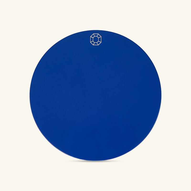 baccarat octogone coasters blue set of 4
