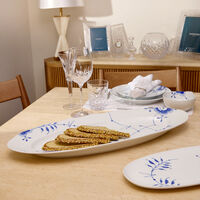 Blue Fluted Mega Serving Plate Oval White 60 cm royal copenhagen blue fluted mega serving plate oval white 60 cm