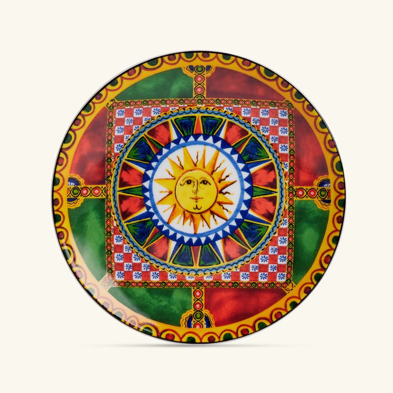 Carretto Sun Bread Plate Round 17cm Set Of 2 dolce gabbana casa carretto sun bread plate round 17cm set of 2