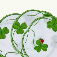 Lucky Coaster Green Set Of 4 atelier houriatazi lucky coaster green set of 4