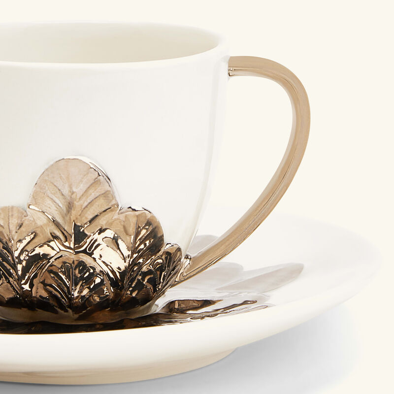 villari peacock coffee cup white