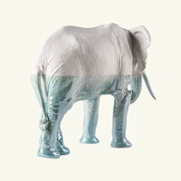 lladro elephant underwater sculpture medium white