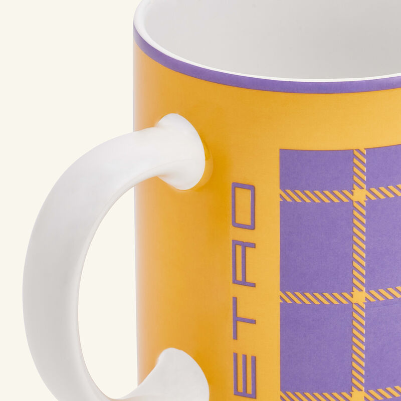 Tartan Mug Yellow etro tartan mug yellow