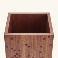 Wooden Waste Basket Brown aya the art of living wooden waste basket brown