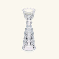 baccarat new antique mirage dual vase clear small