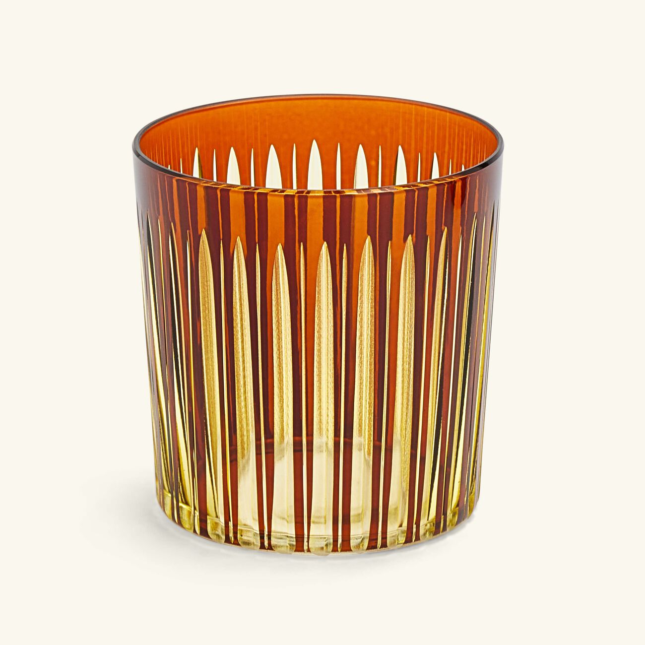 Prism Double Old Fashioned Glasses Amber Set of 4 l objet prism double old fashioned glasses amber set of 4