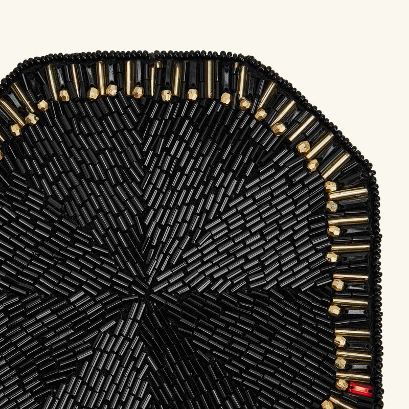 طقم لوكسور المؤلف من 4 قواعد أكواب سوداء كيم سيبيرت طقم لوكسور المؤلف من 4 قواعد أكواب سوداء