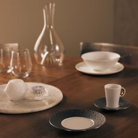 bernardaud ecume bread   butter plate round silver 16cm