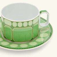 rosenthal signum fern tea cup   saucer green