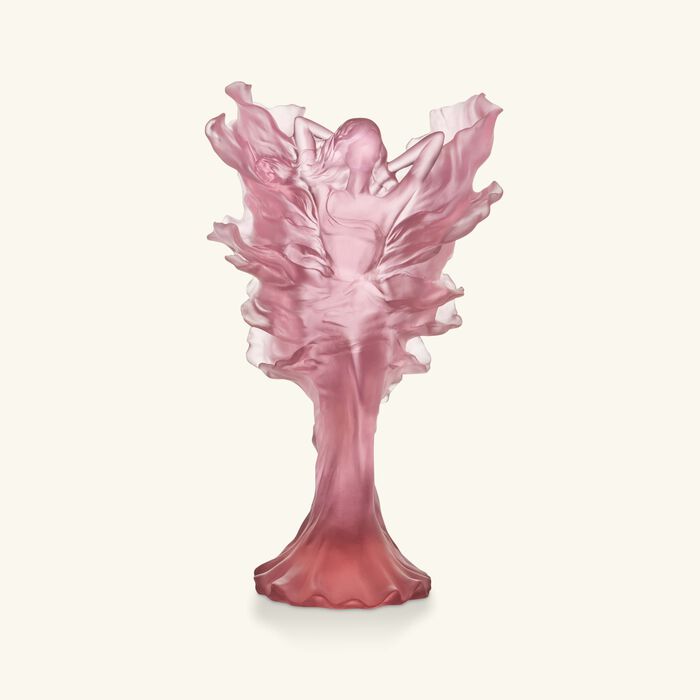 daum poetic by tamara ralph vase extra large pink limited edition